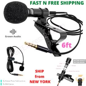 Ga Gam-140 Lavalier Mini Clip-on Mic Microphone Omnidirectional Condenser -android Iphone