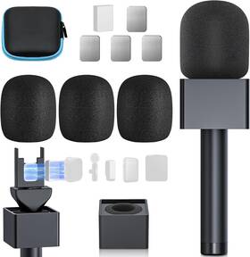 Gahoga 313053222290 Handheld Adaptor For Interview Mic Handle Compatible With Dji Rode And All