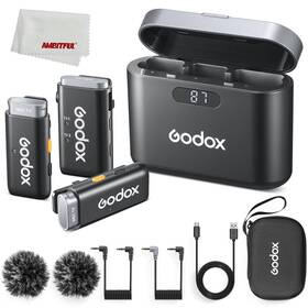 Godox 630456063832 2.4ghz Wireless Microphone System Wec Kit2 One-click Oisecancellation Excepti