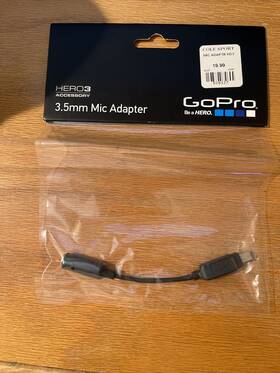 Gopro Amccc-301 3.5mm Mic Adapter Hero3 Hero4 Camera Microphone Audio Sound Plug Cable