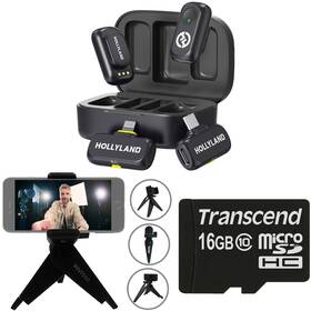 Hollyland 614198429927 Lark A1 Combo Wireless Mic System For Mobile Devices Video Bundle
