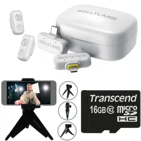 Hollyland 614198429934 Lark A1 Combo Wireless Microphone System For Mobile Devices Video Kit