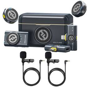 Hollyland Lark-m2cmbo-1k Lark M2 Combo Duo Wireless Microphone System 2x Lavalier Mics