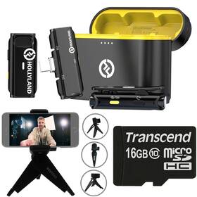 Hollyland Larkc1d-ad-b-2k Lark C1 Duo Wireless Microphone System For Mobile Devices Video Bundle