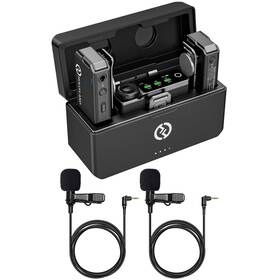 Hollyland Larkmaxd-b-1k Lark Max Wireless Lavalier Microphone System With Professional Enc Kit