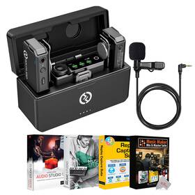Hollyland Larkmaxd-b-2k Lark Max Wireless Lavalier Microphone System For Dslr Camera Kit