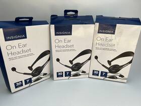 Insignia Ns-pah5101 X3 Open Box Insignia- On-ear Analog Mono Headset - Black