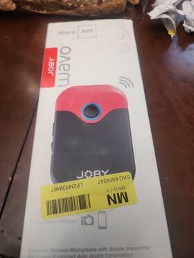 Joby 024221712209 Wavo Air Wireless Microphone Kit Instant Pairing Brand New
