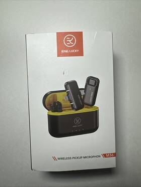 Kinglucky B0cdp53v4r Wireless Lavaliere Mic Set With Anc Noise Reduction And Charging Case - New