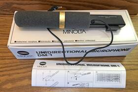 Konica Minolta 043325840951 Dm-1 Unidirectional Electret/condenser Microphone 3.5mm Box/ Manual-nice