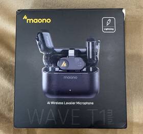 Maono Wm622 Open Box Wave T1 Mini Ai Wireless Lavalier Microphone Small And Portable