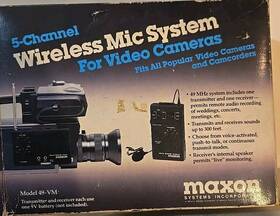 Maxon 014803495154 Wireless Mic System Model 49-vm 5-channel