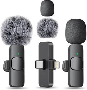 Maybesta Wm350 Wireless Lavalier Mic For Smart Devices Plug And Play Ios-compatible Mini Microp