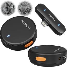 Moudou 720158405723 Wireless Lavalier Microphone Noise-canceling Mini Mic