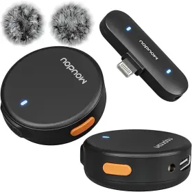 Moudou 720158405723 Wireless Lavalier Microphone Noise-canceling Mini Mic
