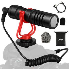 Moukey 708302976497 Mcm-1 Video Microphone Camera With Shock Mount Windshield Profe