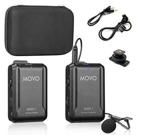 Movo 817711021695 Wmx-1 2.4ghz Wireless Lavalier Microphone System Compatible With Dslr Cameras