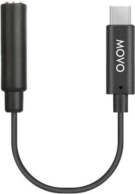 Movo 817711021817 Pma-1 Dji Osmo Pocket Microphone External Sound Adapter Usb Type-c To 3.5mm T