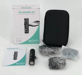 Movo 817711022227 Doublemic-uc Dual Capsule Phone Microphone For Usb-c Devices 2-sided Mic