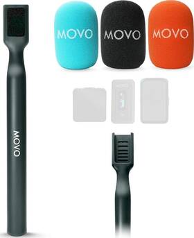 Movo 817711024788 Wmx-hm Mic Handle For Dji Rode Wireless Go Hollyland Lark And More