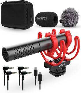 Movo 817711026102 X1-mini Video Supercardioid Shotgun Microphone - Usb-c/3.5mm