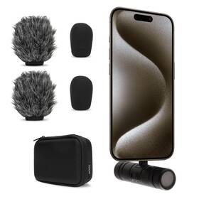 Movo 817711026324 Doublemic-uc Dual Capsule Usb C Microphone For Iphone 15/16 - Two-sided Cardi