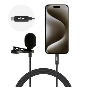 Movo 817711026348 Ulav-l Digital Lavalier Omnidirectional Clip On Microphone With Usb-c Connect Movo 817711026348 Ulav-l Digital Lavalier Omnidirectional Clip On Microphone With Usb-c Connect