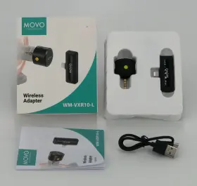 Wm-vxr10 Movo 817711026515 Wireless Shotgun Mic Adapter For Iphone/lightning Devices To Vxr10