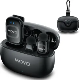 Movo 817711026980 Nanomic Wireless Lavalier Microphone For Camera Clip-on Trs Mic Sy