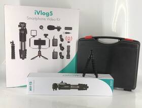 Movo Ivlog5 Director S Vlogging Kit For Smartphone Dslr Microphones Tripods More