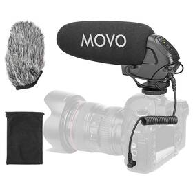 Movo Vxr3031 Shotgun Microphone Camera 2-step High-pass Filter 3-stage
