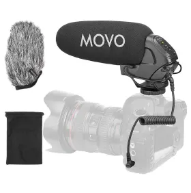 Vxr3031 Movo Shotgun Microphone Camera 2-step High-pass Filter 3-stage