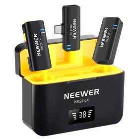 Neewer 21000090 Wireless Lavalier Microphone Kit For Usb C Dual Omnidirectional Condense