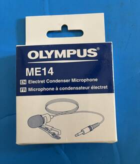 Olympus Me14 Brand New Electret Condenser Mono Tie-clip Microphone