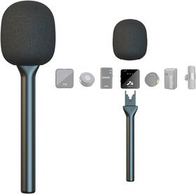 Piluyaa 445017658609 Mic Handle For Dji Rode Microphone Handheld Stand Wireless Go Interview