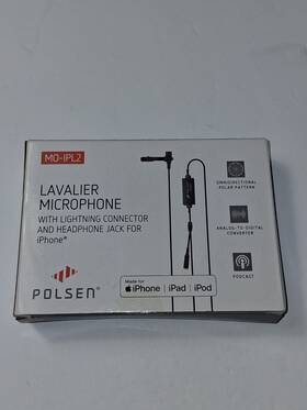 Polsen Mo-ipl2 Lavalier Microphone Lightning With Headphone Jack For Iphone Ipad
