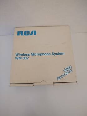 Rca Wm-002 Vintage Wireless Receiver And Microphone With Tie Mic Clip T16
