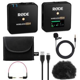 Rode 192223219007 Wireless Go Ii Compact Microphone System W Turnstile Lavalier