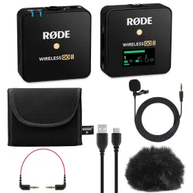 Rode 192223219007 Wireless Go Ii Compact Microphone System W Turnstile Lavalier Rode 192223219007 Wireless Go Ii Compact Microphone System W Turnstile Lavalier