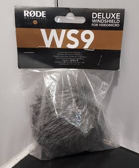 Rode 698813004423 Ws9 Deluxe Windshield For Videomicro Gray Professional Grade Nip