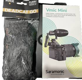 Saramonic 971008026078 Genuine Vmic Mini Ultra- Camera-mount Shotgun Microphone With Furry Cover
