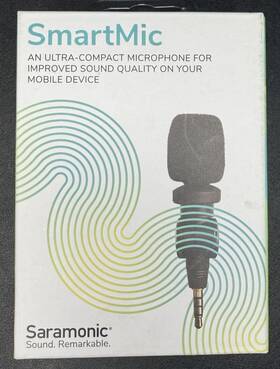 Saramonic 971008026207 Smartmic Mini Condenser 1/8 Inch 3.5 Mm Trrs Miniplug Factory Sealed