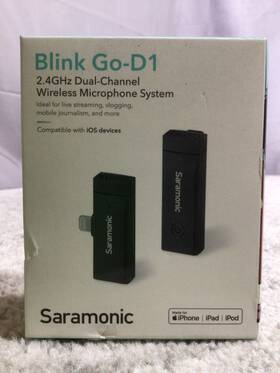 Saramonic Go-d1 Blink 2.4ghz Dual-channel Wireless Microphone System New