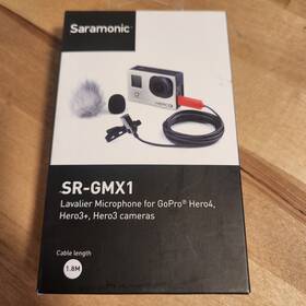 Saramonic Sr-gmx1 Platinum Lavalier Clip-on Microphone For Gopro Hero3 And Hero4
