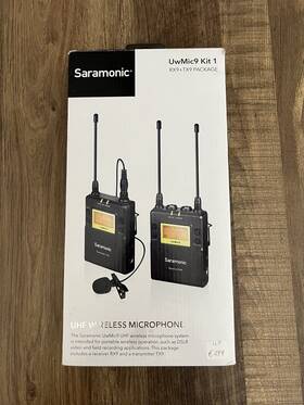 Saramonic Uwmic9tx9rx9 Uwmic9 Kit 1 Uhf Wireless Microphone System Rx9 Tx9 Open Box