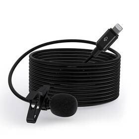 Sde Zu-c094 Lavalier Mic For Iphone Wired Clip-on Omni Lapel 16.4ft Vlog Youtube Record
