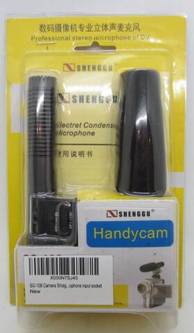 Shenggu Bg-2p Sg-108 Stereo Camera Shotgun Microphone Dv Handycam Electret Condenser