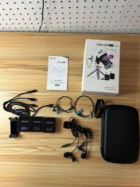 Sokani 256524865326 Tiny Twin Professional Wireless Microphone System Open Box