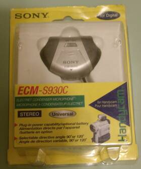 Sony 12155002 Genuine Ecm-s930c Stereo Camcorder Microphones Handycam