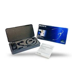 Sony Ecm-322bc Headworn Electret Condenser Microphone Complete Kit Case
